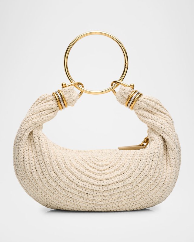 Rounded Crochet Bracelet Hobo Bag